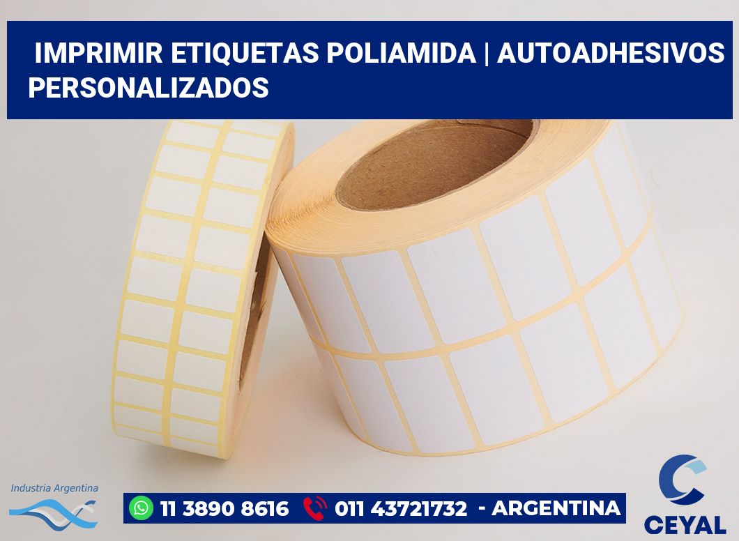 Imprimir etiquetas poliamida | Autoadhesivos personalizados