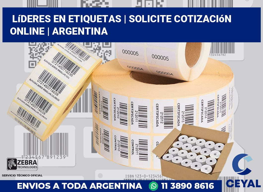 Líderes en etiquetas | Solicite cotización online | Argentina