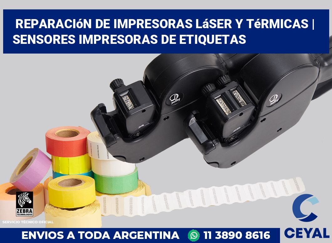 Reparación de impresoras láser y térmicas | Sensores impresoras de etiquetas