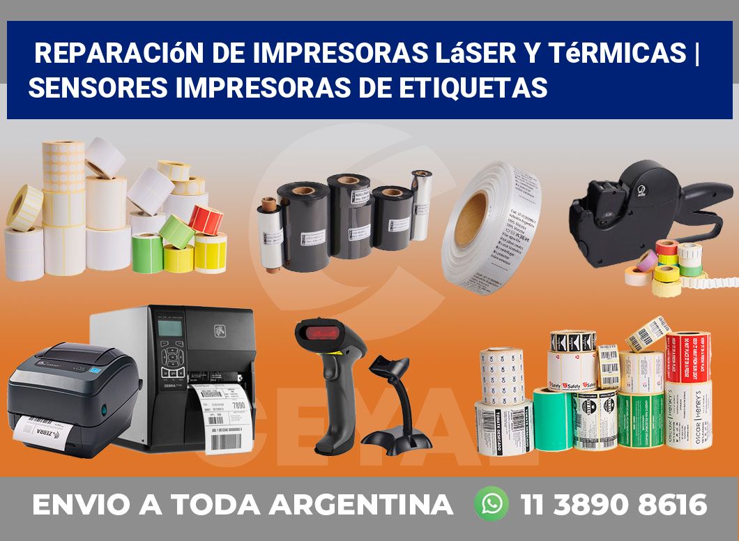 Reparación de impresoras láser y térmicas | Sensores impresoras de etiquetas