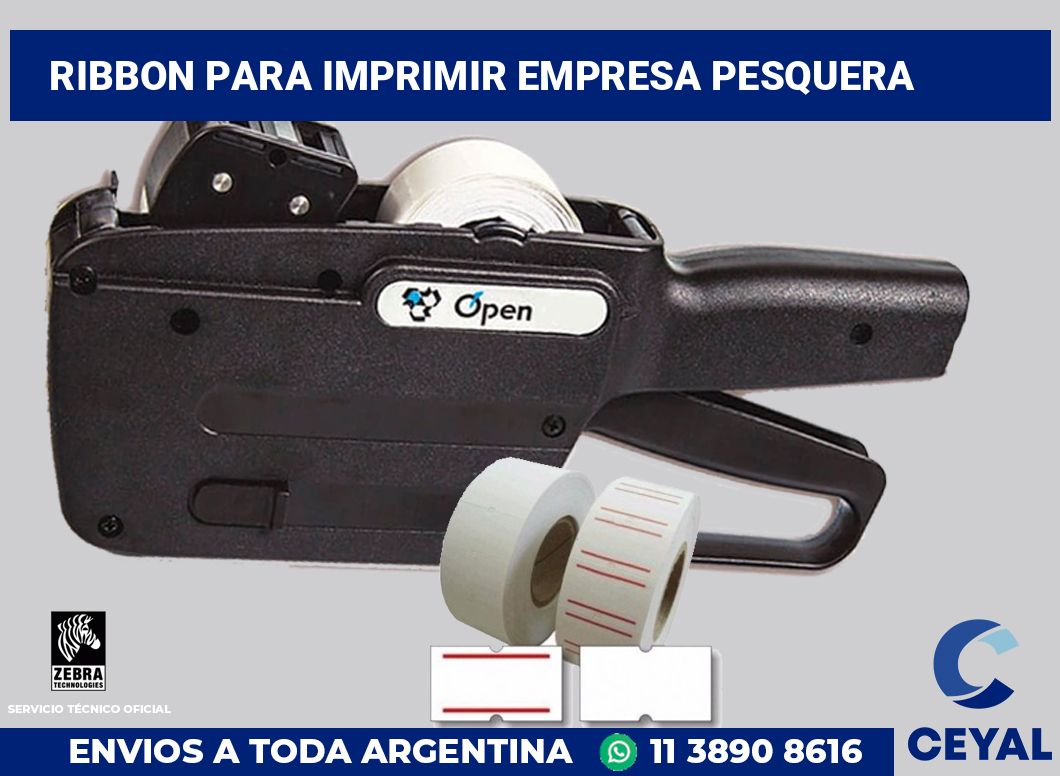 Ribbon para imprimir Empresa pesquera