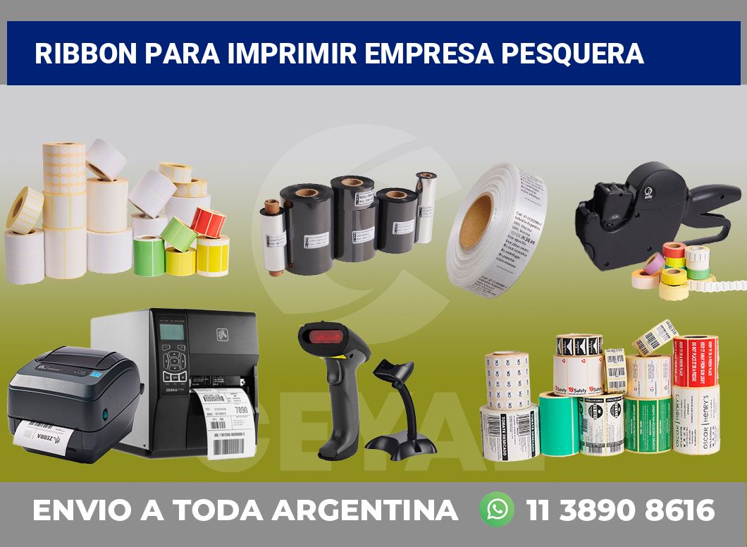 Ribbon para imprimir Empresa pesquera