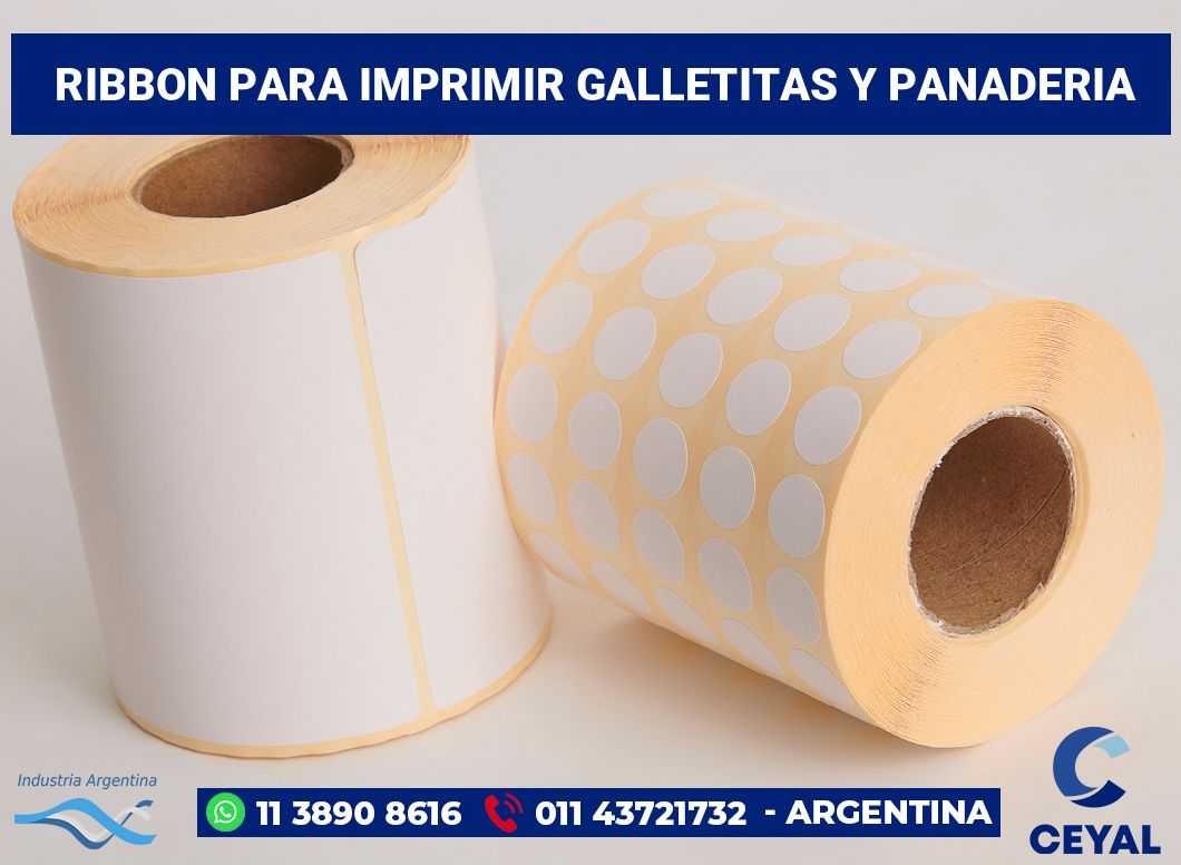 Ribbon para imprimir Galletitas y panaderia