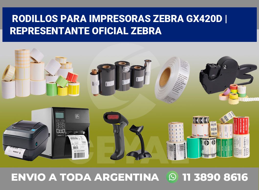 Rodillos para impresoras Zebra GX420d | Representante oficial Zebra