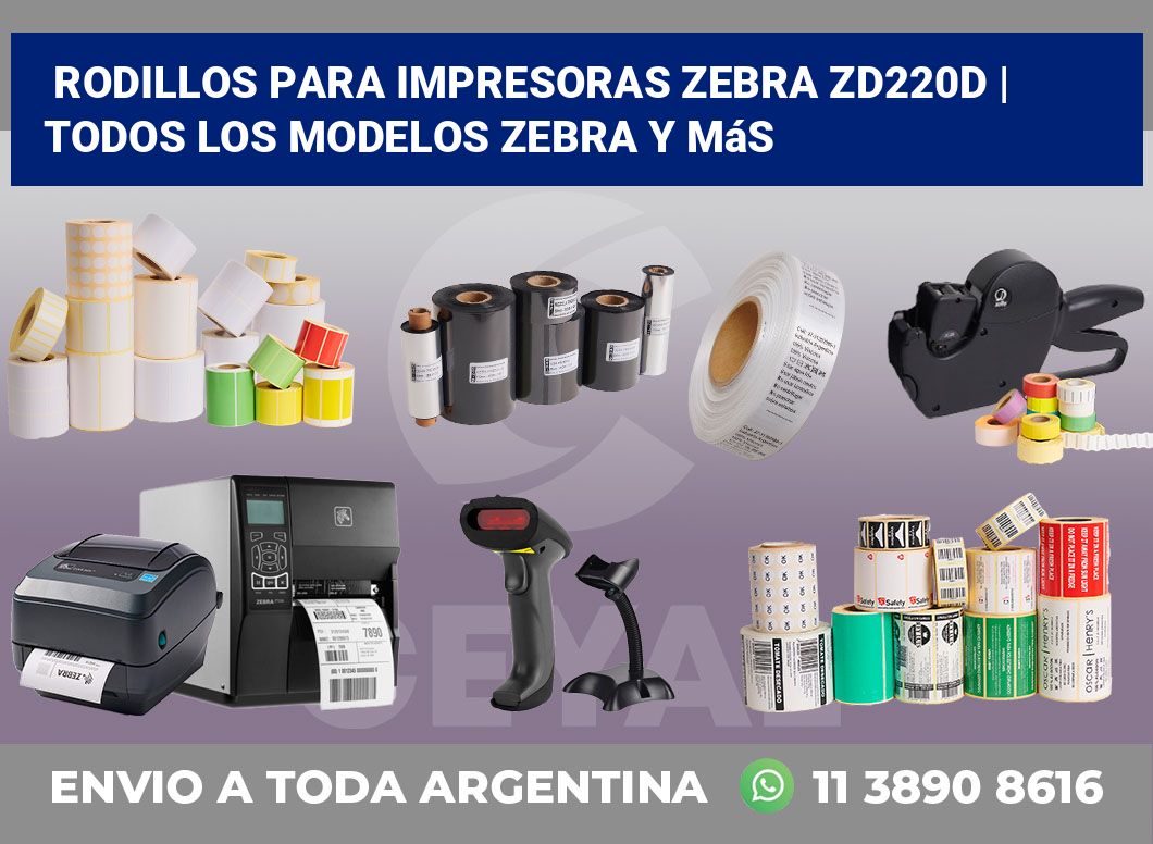 Rodillos para impresoras Zebra ZD220d | Todos los modelos Zebra y más