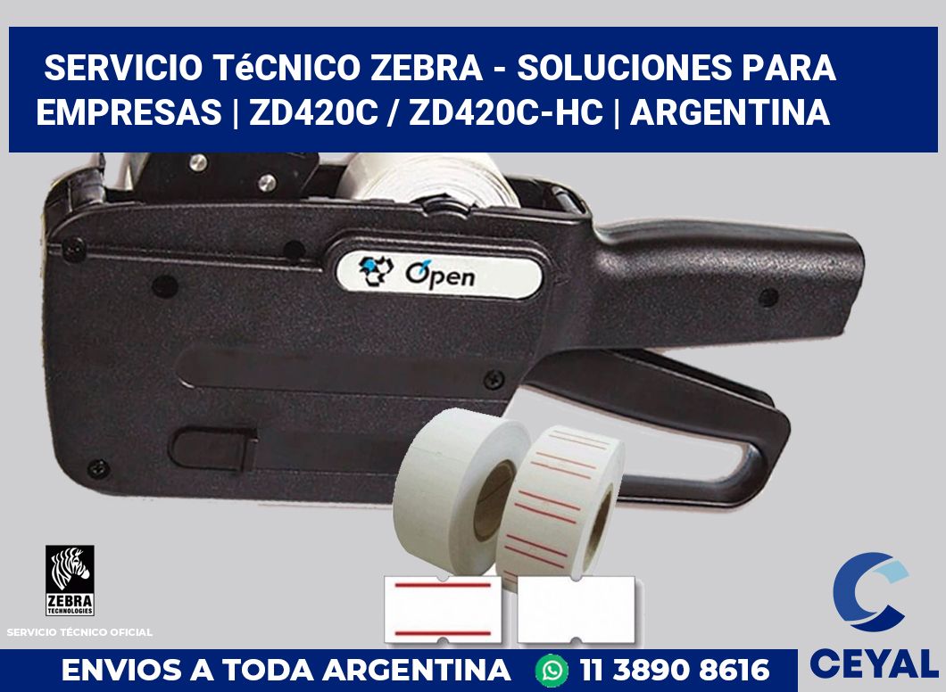 Servicio técnico Zebra - Soluciones para empresas | ZD420c / ZD420c‑HC | Argentina