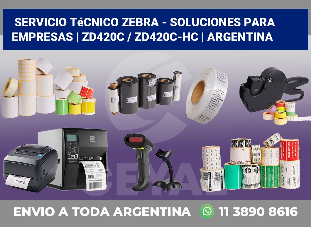 Servicio técnico Zebra – Soluciones para empresas | ZD420c / ZD420c‑HC | Argentina