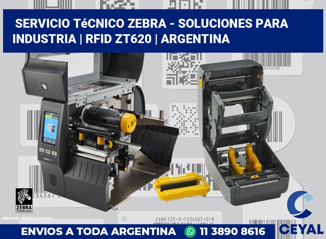 Servicio técnico Zebra - Soluciones para industria | RFID ZT620 | Argentina