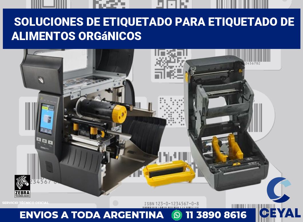 Soluciones de Etiquetado para Etiquetado de Alimentos Orgánicos