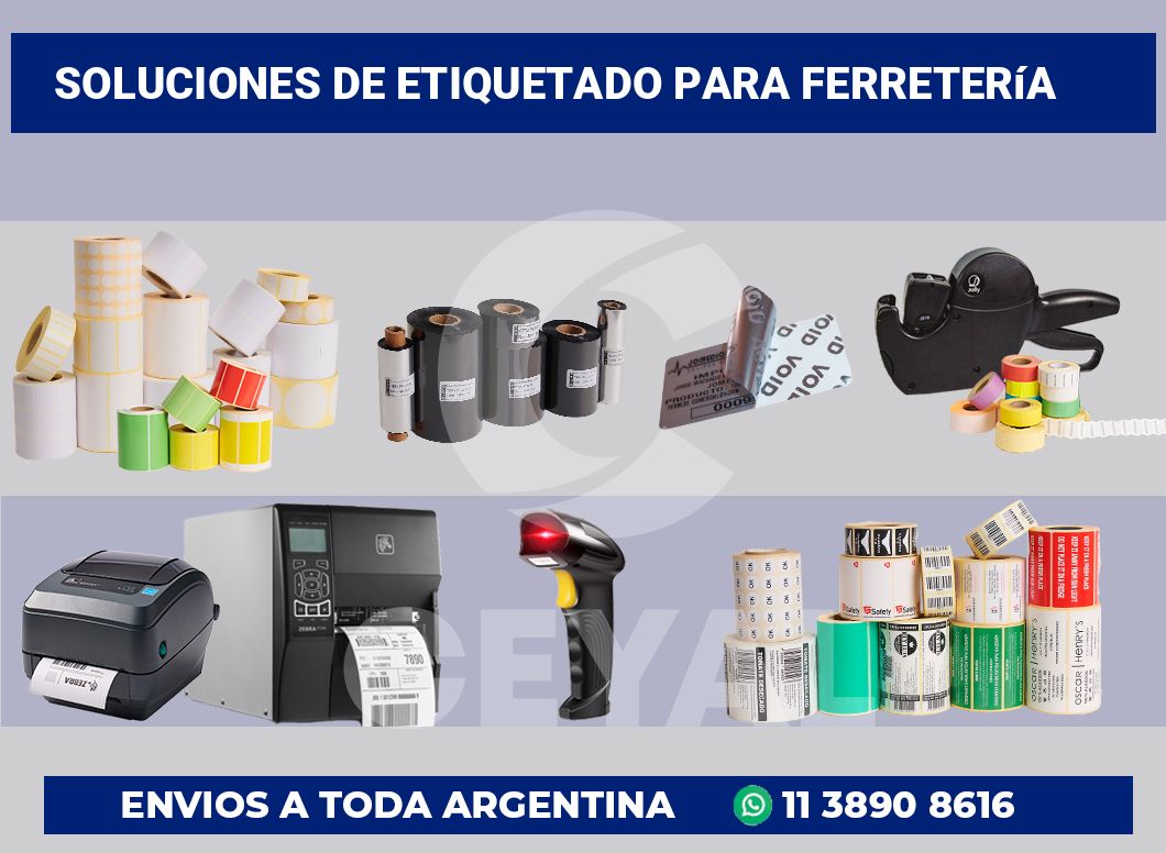 Soluciones de Etiquetado para ferretería