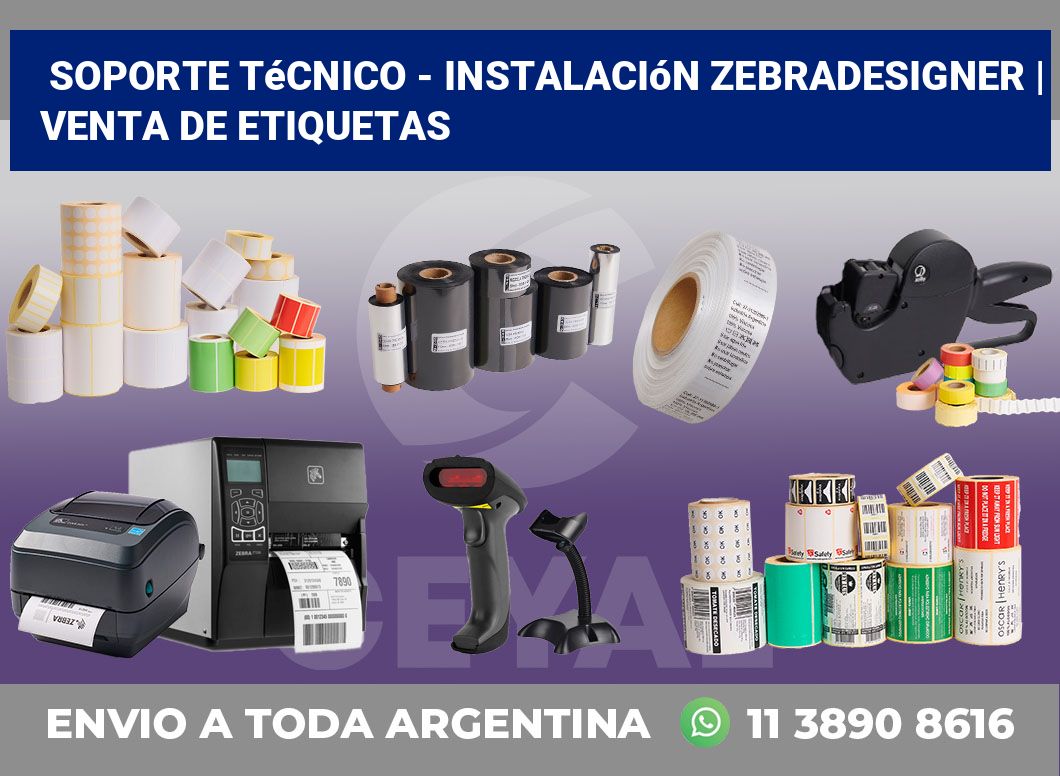 Soporte técnico – instalación ZebraDesigner | venta de etiquetas