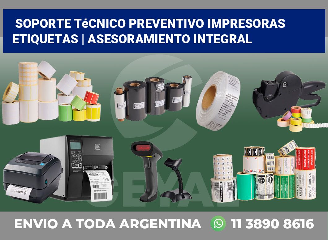 Soporte técnico preventivo impresoras etiquetas | Asesoramiento integral