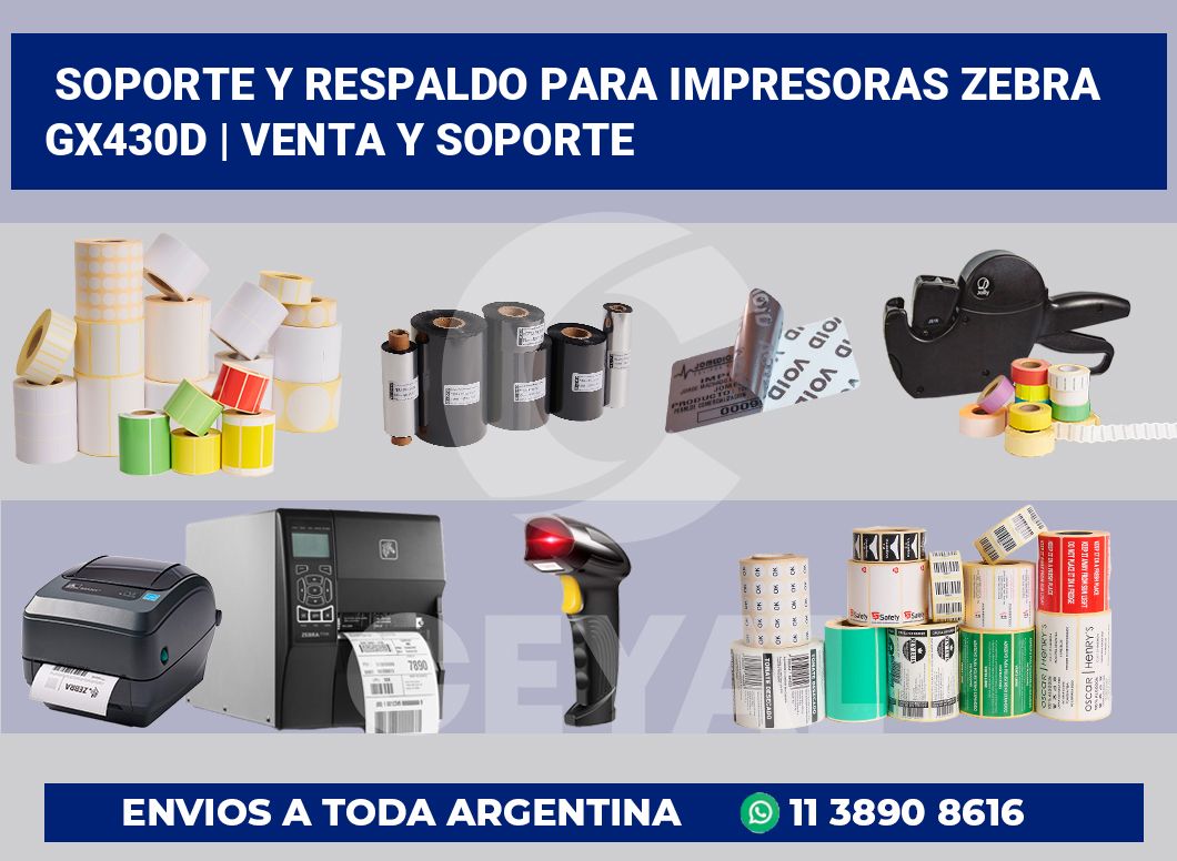 Soporte y respaldo para impresoras Zebra GX430d | Venta y soporte
