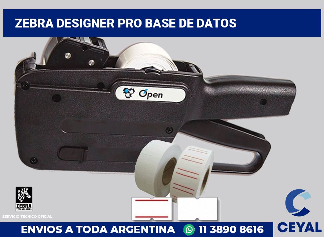 Zebra Designer PRO Base de Datos
