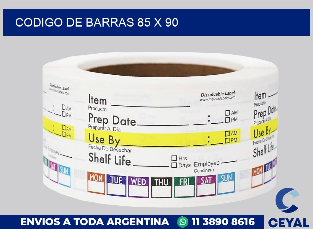 codigo de barras 85 x 90