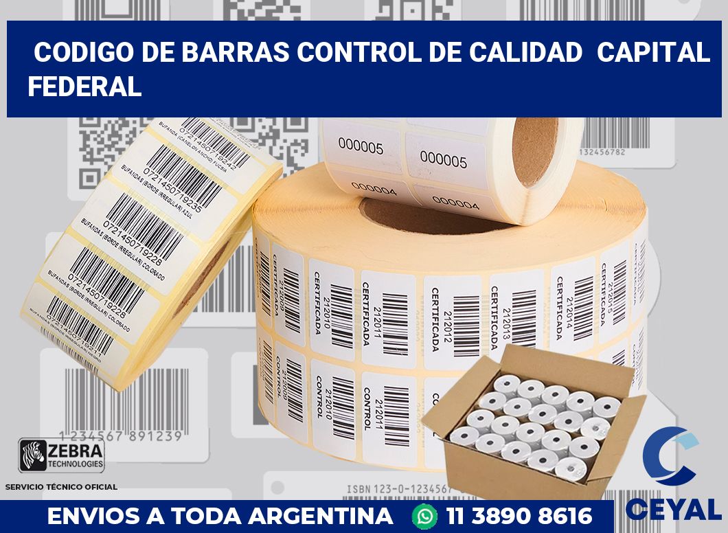 codigo de barras control de calidad  Capital Federal