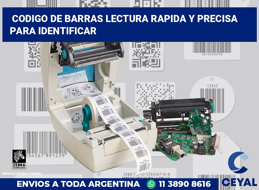 codigo de barras lectura rapida y precisa  para identificar