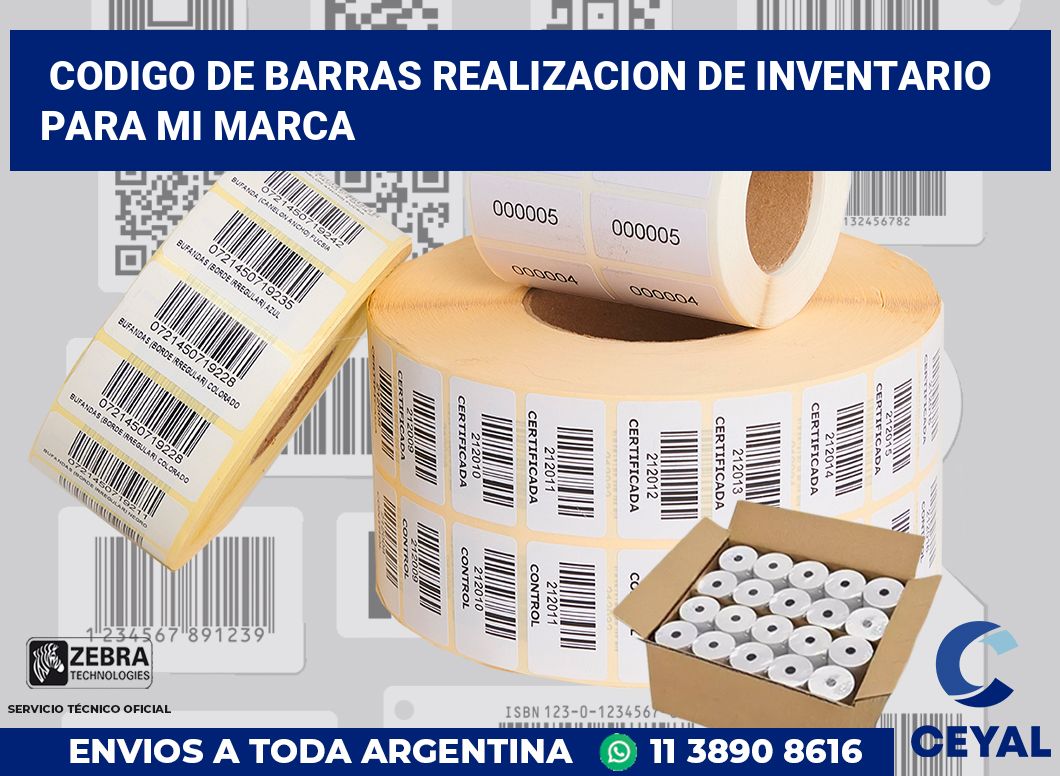 codigo de barras realizacion de inventario  para mi marca