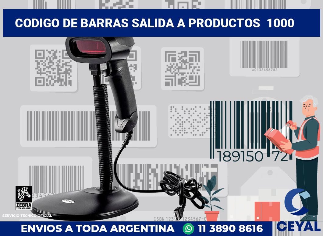 codigo de barras salida a productos 1000