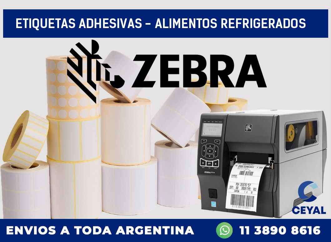etiquetas adhesivas - alimentos refrigerados