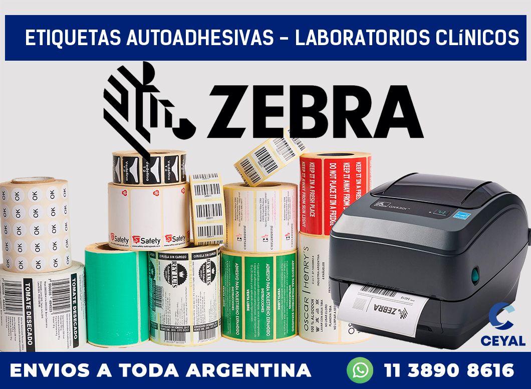 etiquetas autoadhesivas - Laboratorios clínicos