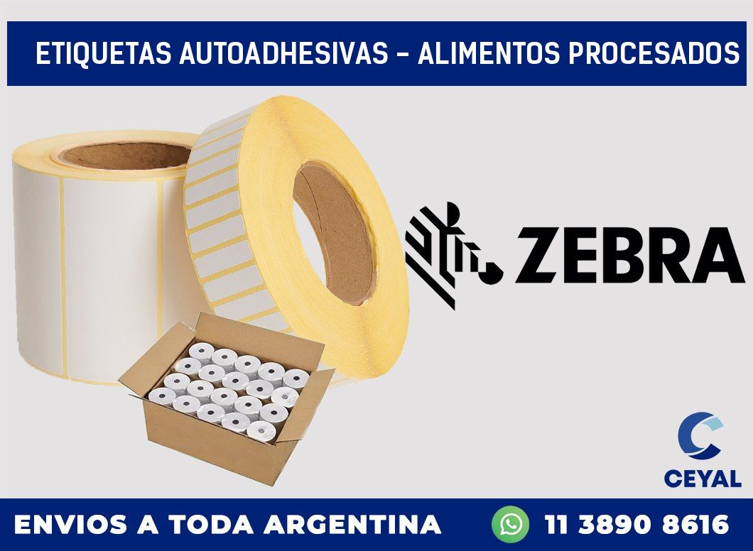 etiquetas autoadhesivas – alimentos procesados