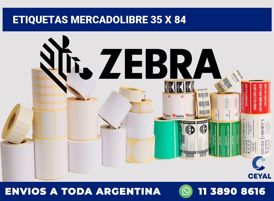 etiquetas mercadolibre 35 x 84