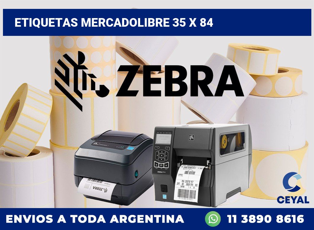 etiquetas mercadolibre 35 x 84