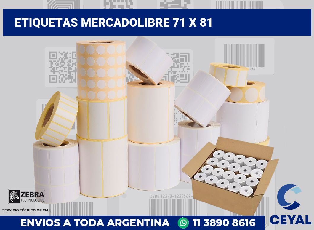 etiquetas mercadolibre 71 x 81