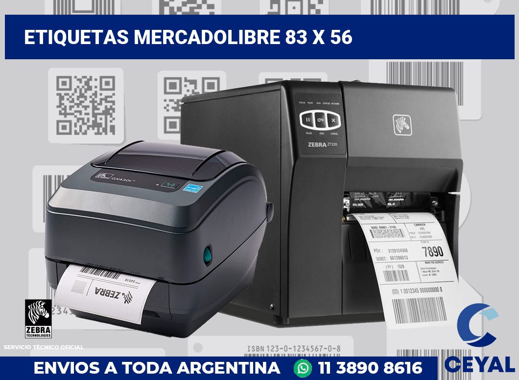 etiquetas mercadolibre 83 x 56
