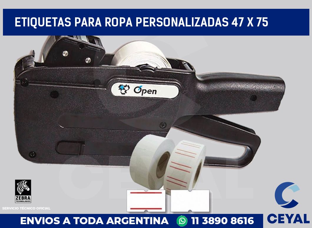 etiquetas para ropa personalizadas 47 x 75