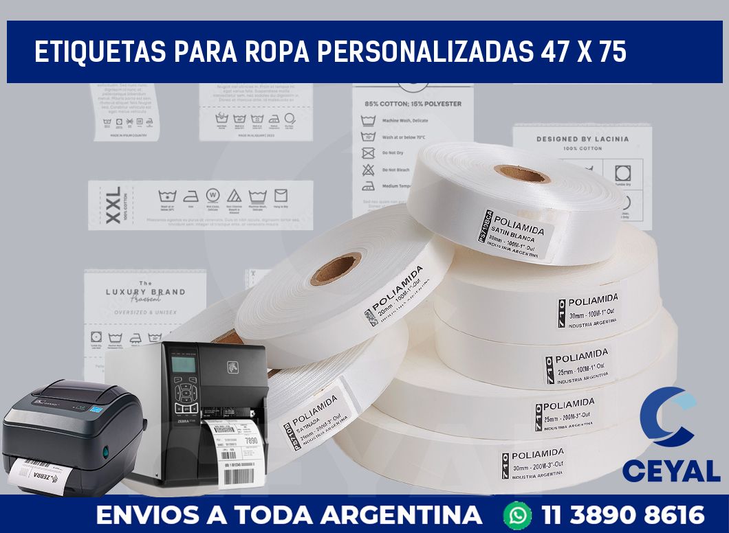 etiquetas para ropa personalizadas 47 x 75