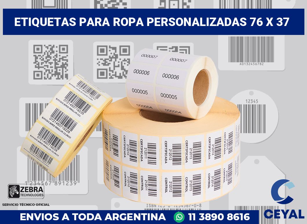 etiquetas para ropa personalizadas 76 x 37