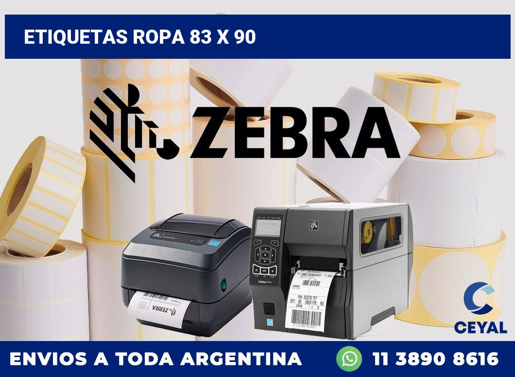 etiquetas ropa 83 x 90