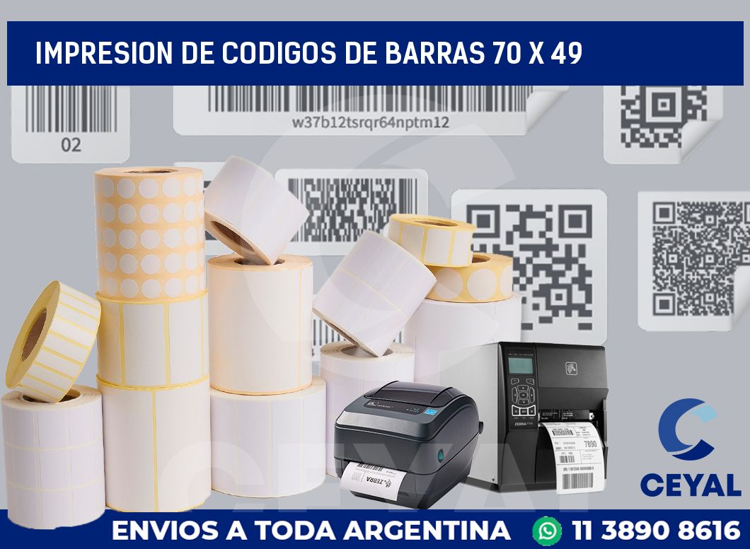 impresion de codigos de barras 70 x 49