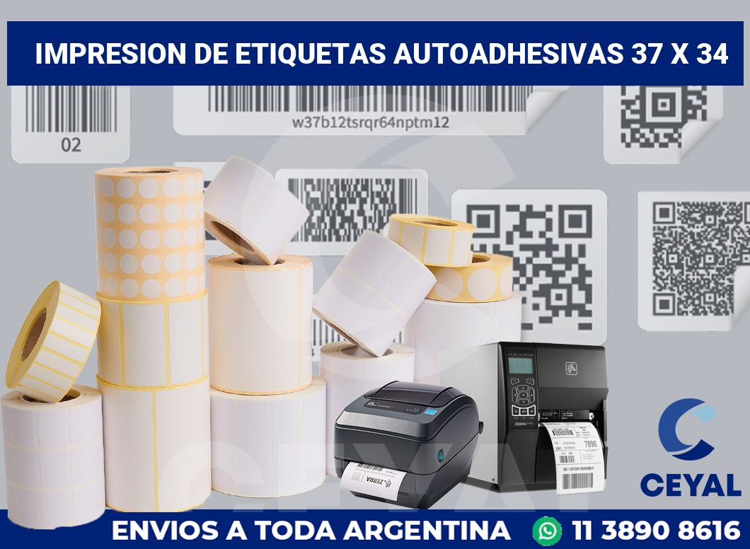 impresion de etiquetas autoadhesivas 37 x 34