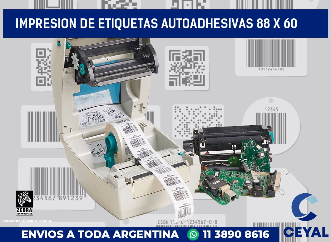 impresion de etiquetas autoadhesivas 88 x 60