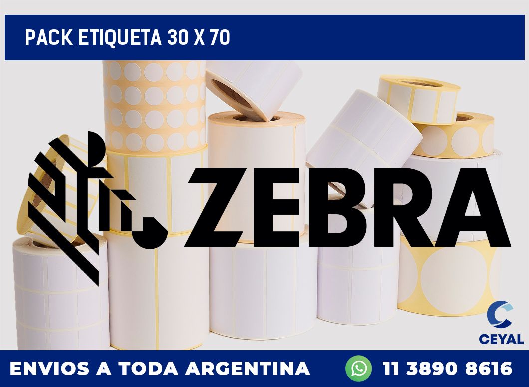 pack etiqueta 30 x 70
