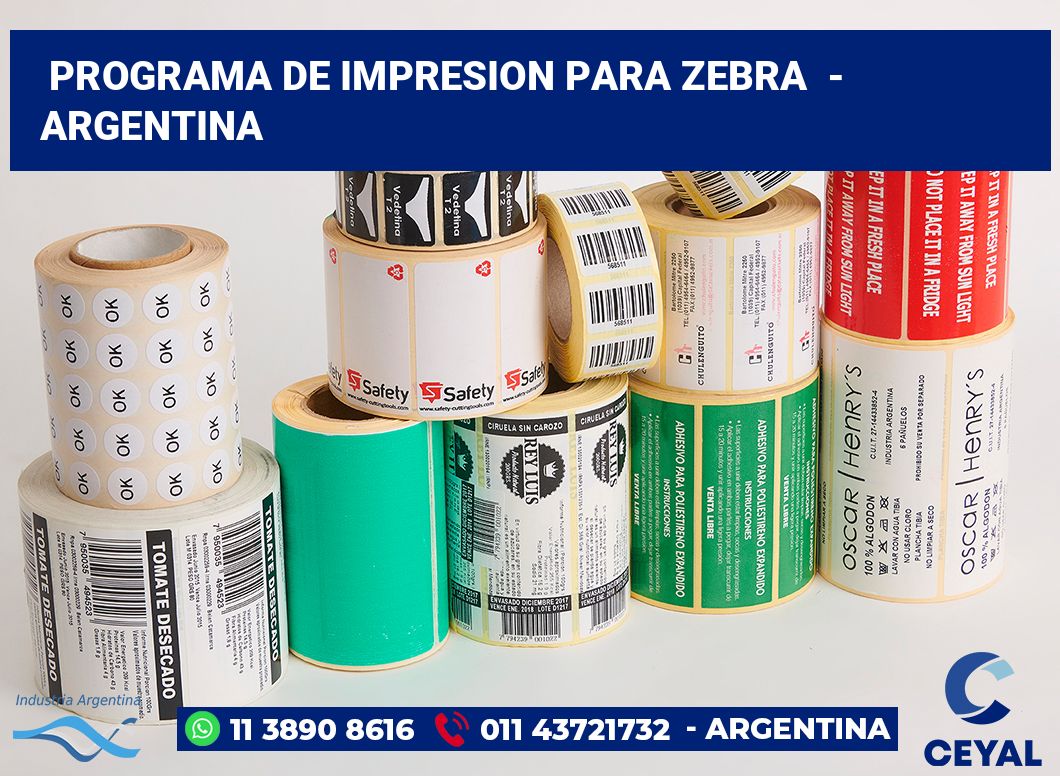 programa de impresion para zebra  - Argentina