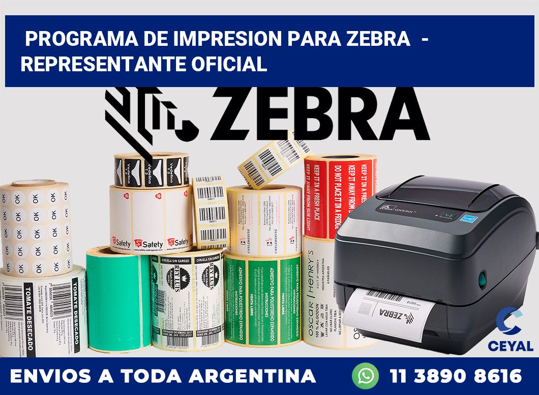 programa de impresion para zebra  – Representante oficial