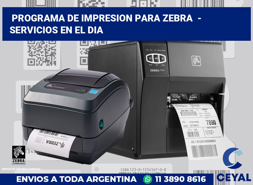 programa de impresion para zebra - Servicios en el dia