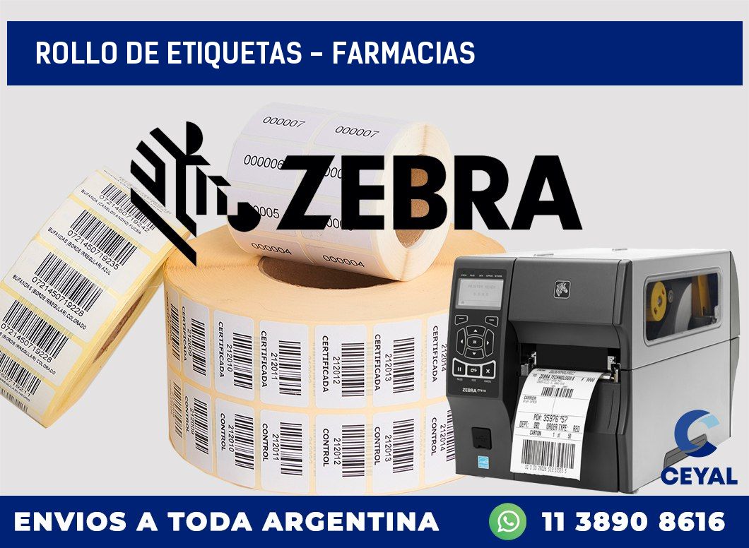 rollo de etiquetas – Farmacias