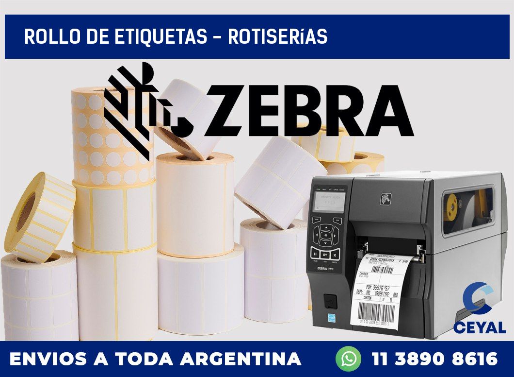 rollo de etiquetas – Rotiserías