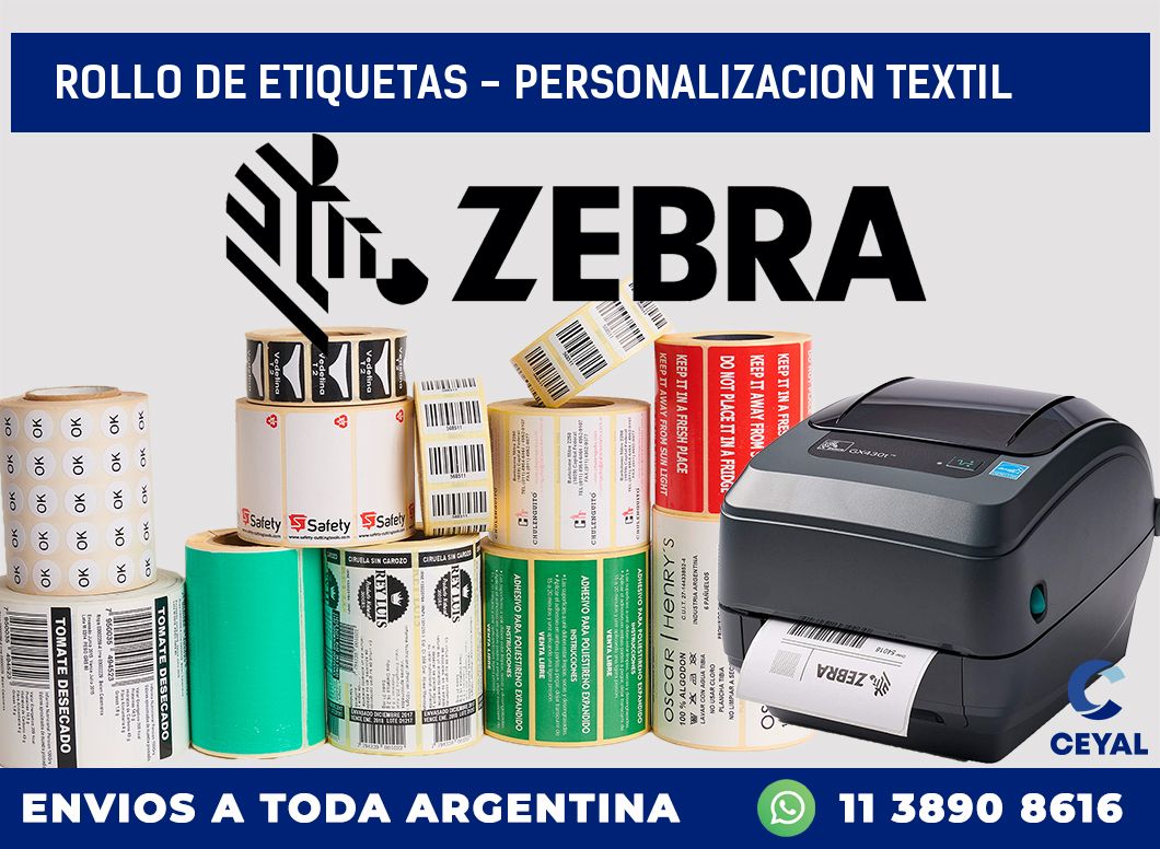 rollo de etiquetas – personalizacion textil