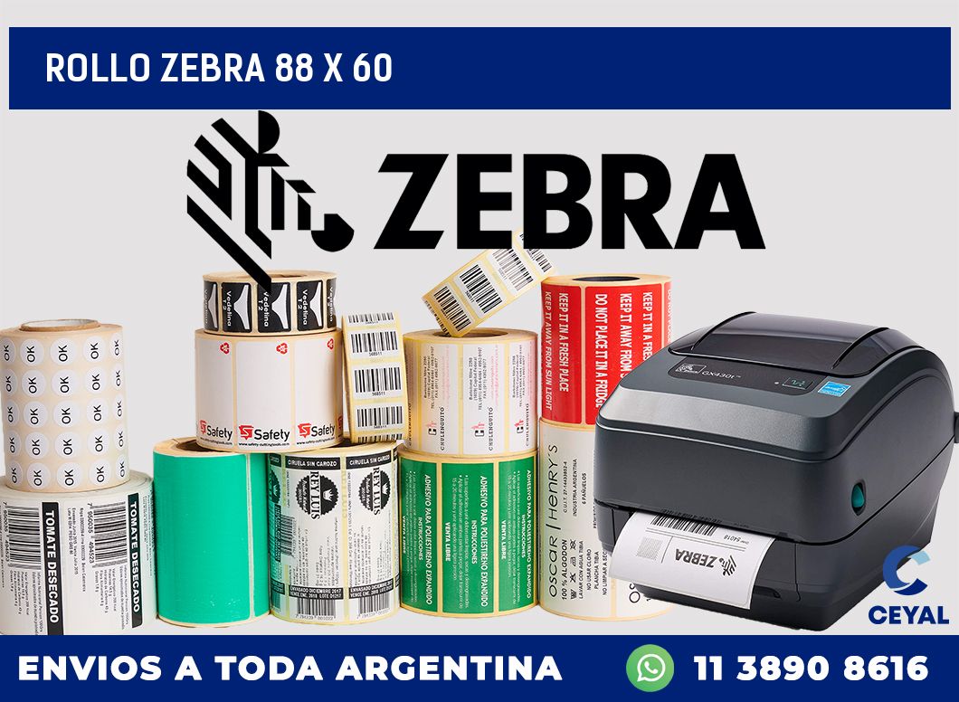 rollo zebra 88 x 60
