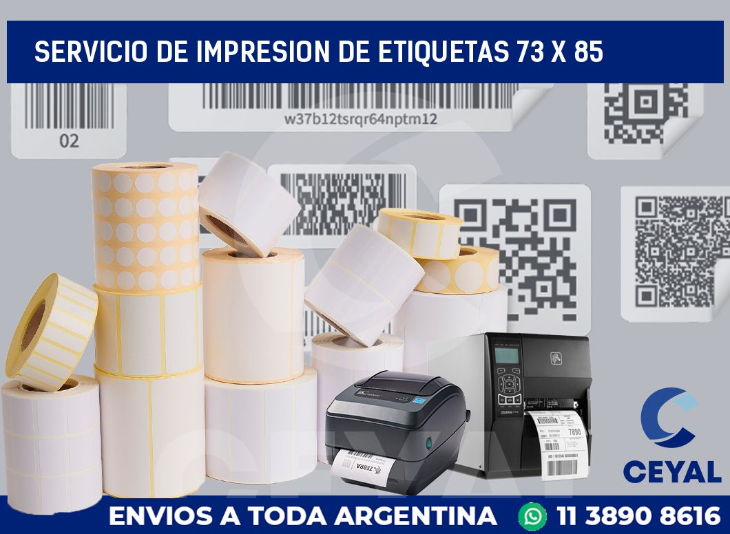 servicio de impresion de etiquetas 73 x 85