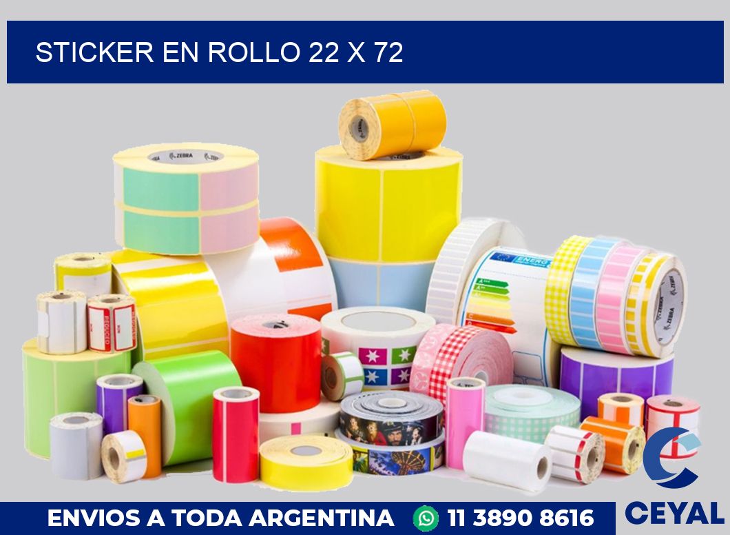sticker en rollo 22 x 72