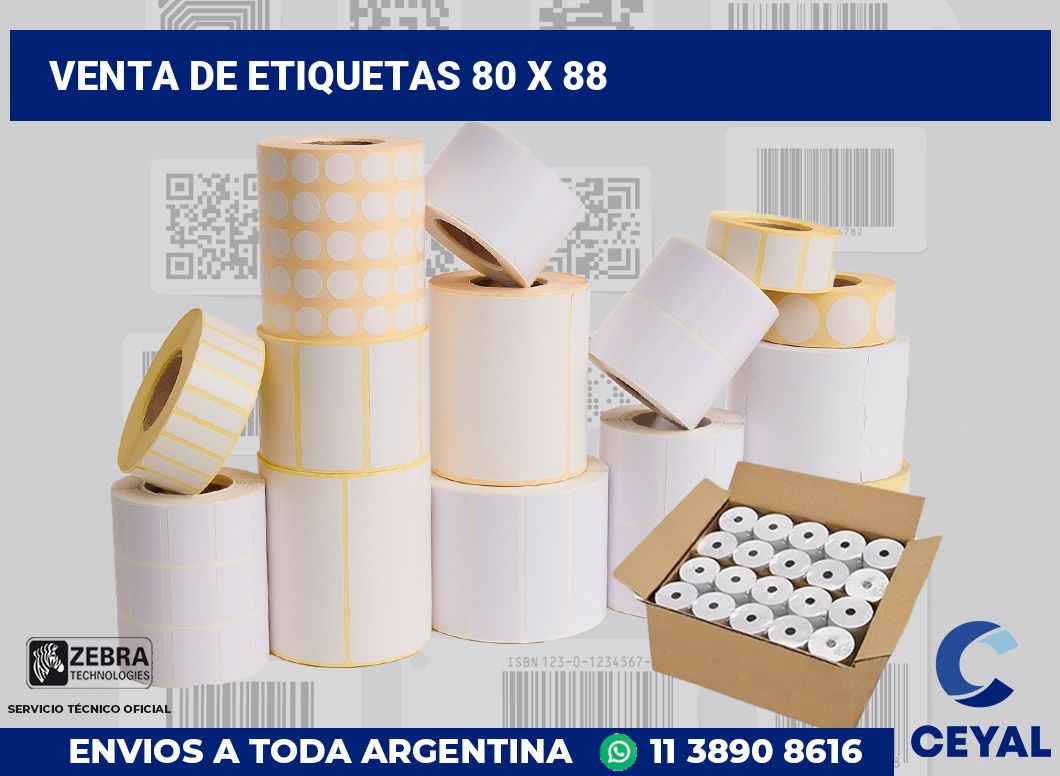 venta de etiquetas 80 x 88