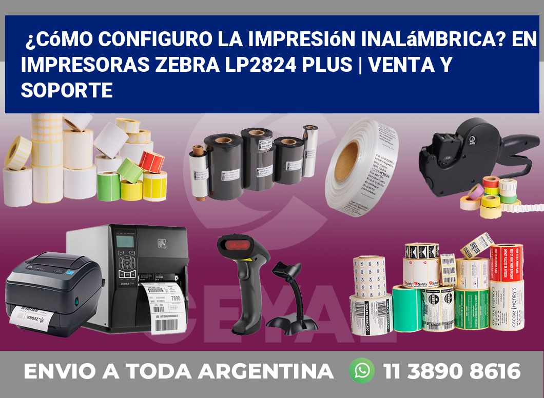 ¿Cómo configuro la impresión inalámbrica? En impresoras Zebra LP2824 Plus | Venta y soporte