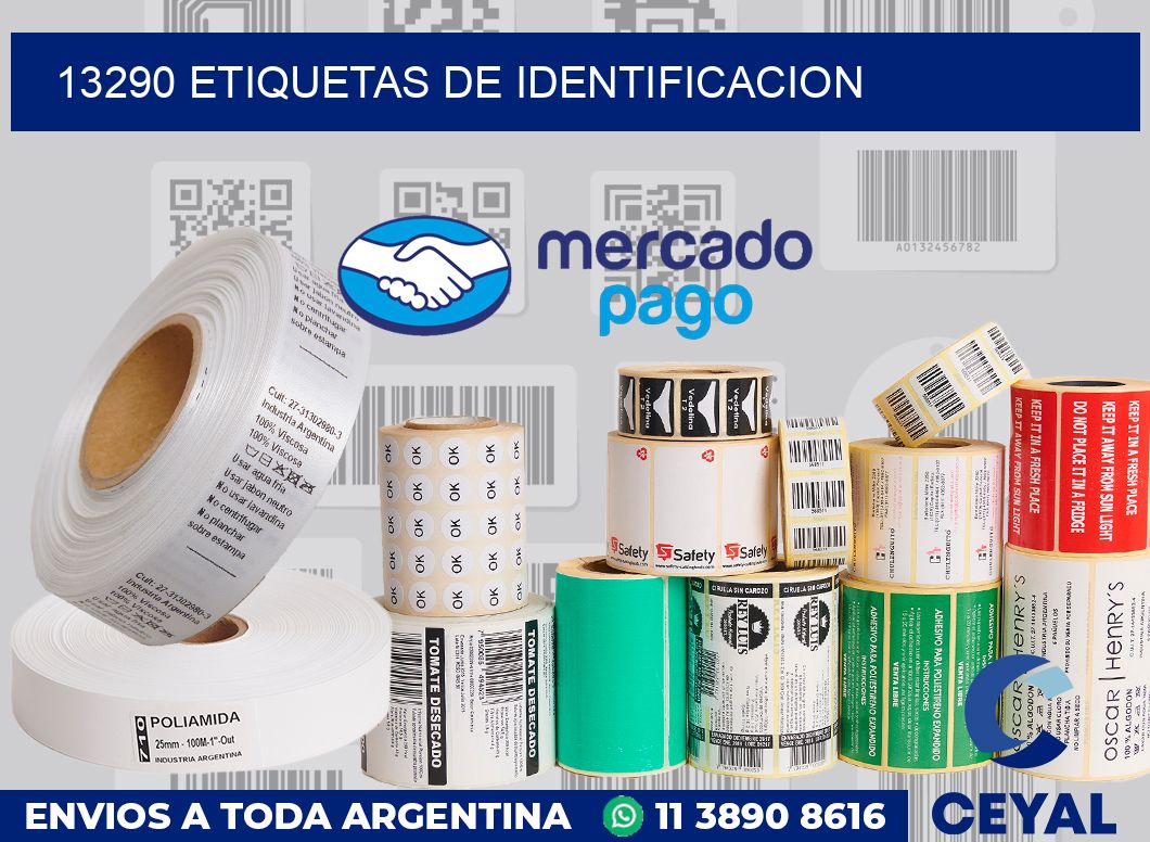 13290 Etiquetas de identificacion
